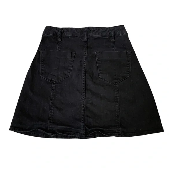 Mossimo Supply Co. Button Front A-Line Denim Skirt - Picture 3 of 5